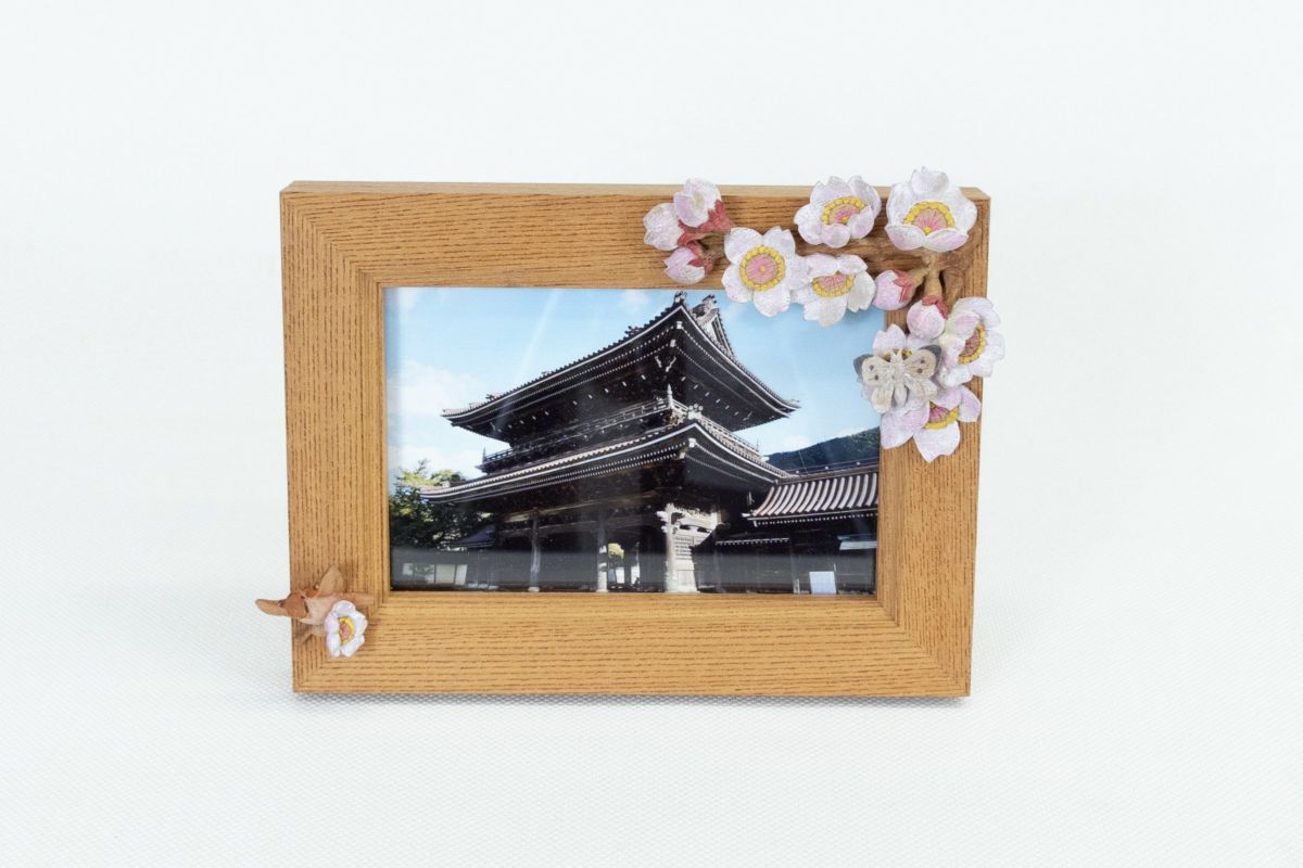 木彫フォトフレーム_南部白雲木彫刻工房