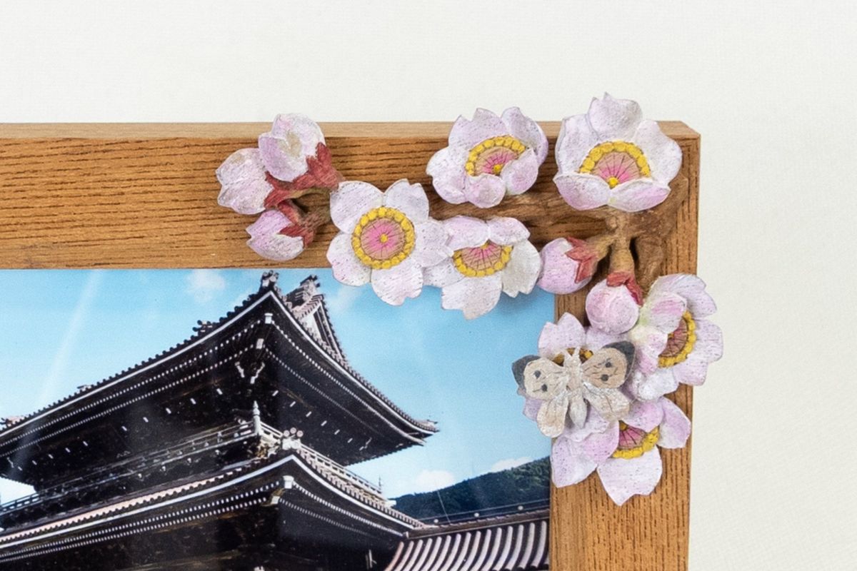 木彫フォトフレーム_南部白雲木彫刻工房